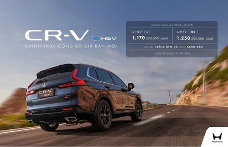 CÔNG BỐ GIÁ BÁN LẺ HONDA CR-V e:HEV MỚI