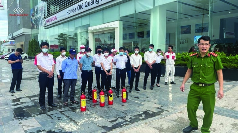 Tập huấn về công tác PCCC tại đại lý.