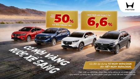 THÁNG 4 RỰC RỠ – ƯU ĐÃI HẾT CỠ TẠI HONDA Ô TÔ QUẢNG BÌNH