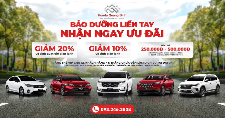 THÁNG 7 – BẢO DƯỠNG LIỀN TAY, NHẬN NGAY ƯU ĐÃI