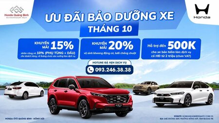 ƯU ĐÃI BẢO DƯỠNG XE THÁNG 10
