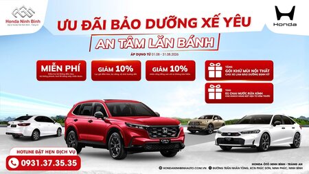 ƯU ĐÃI CHĂM XE – AN TÂM LĂN BÁNH