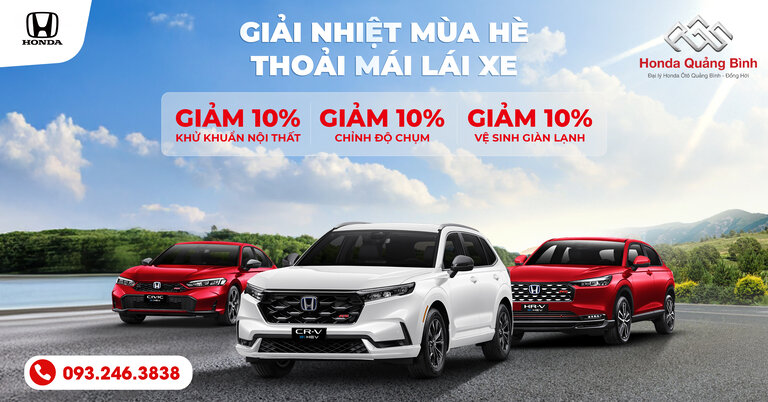 ƯU ĐÃI DỊCH VỤ THÁNG 8 GIẢI NHIỆT MÙA HÈ - THOẢI MÁI LÁI XE